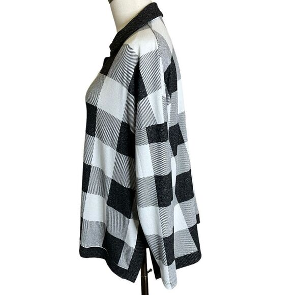 Maurices Black and White Check Pullover Lightweight Sweater Size M - Picture 7 of 10